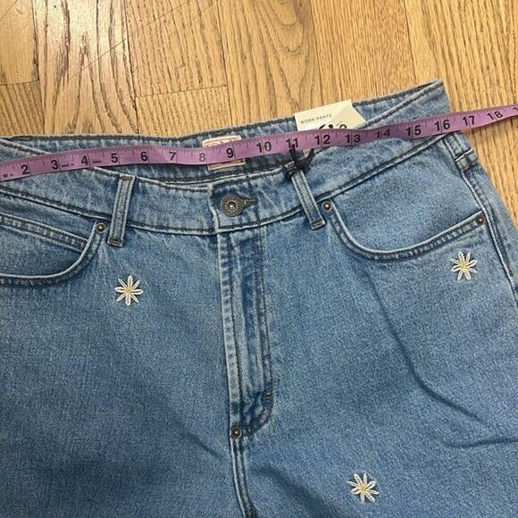 LEE x THE HUNDRED FLOWER EMBROIDERED RELAXED WORKPANTS SIZE 32X32 - Picture 5 of 10